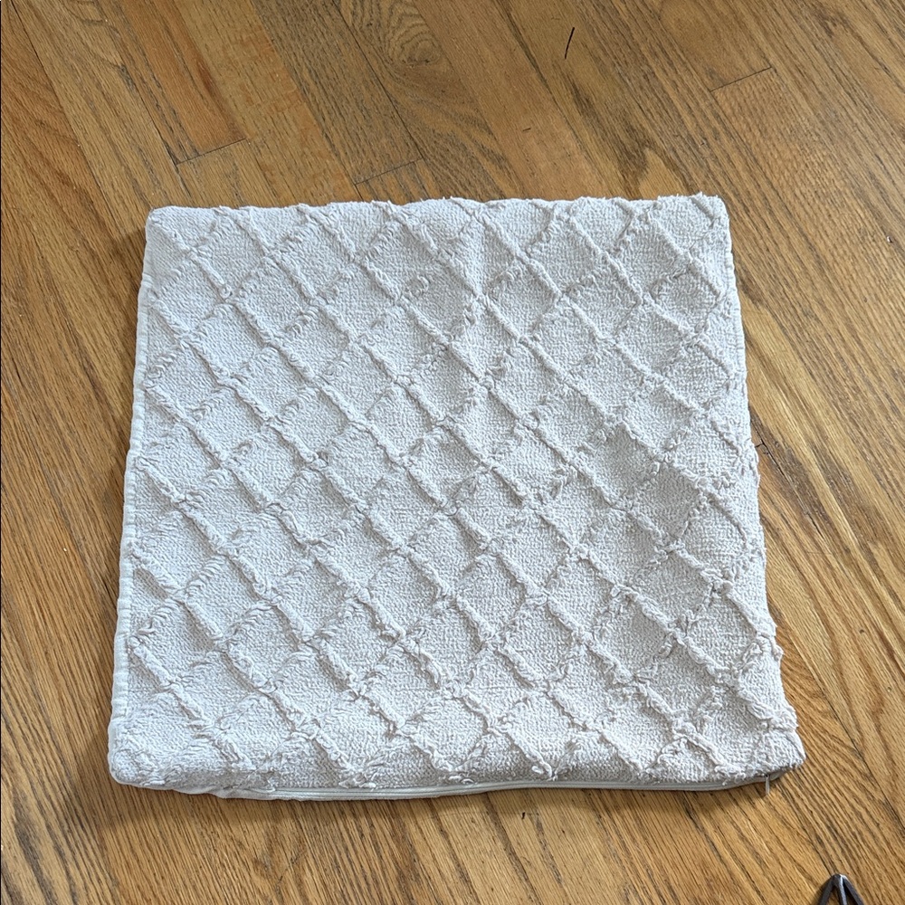 Textured Cream pillow cover